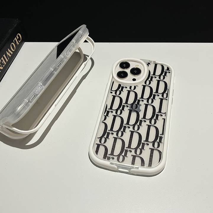 アイフォン 13promax/13pro 保護ケース 白黒 Dior