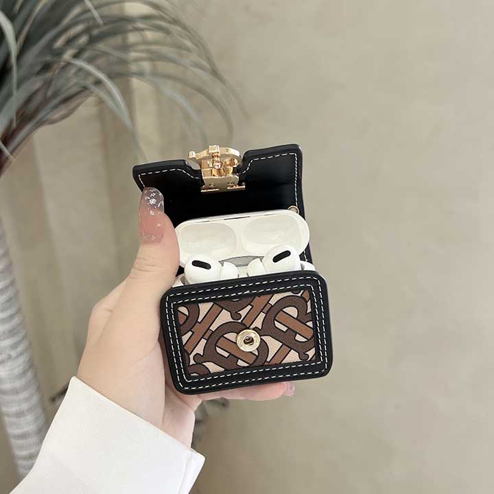  Airpods ケース burberry 金具ロゴ付き