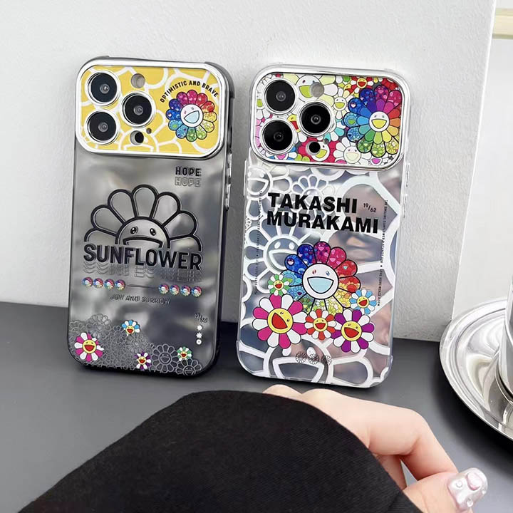 iphone15 携帯ケース murakami sunflower 