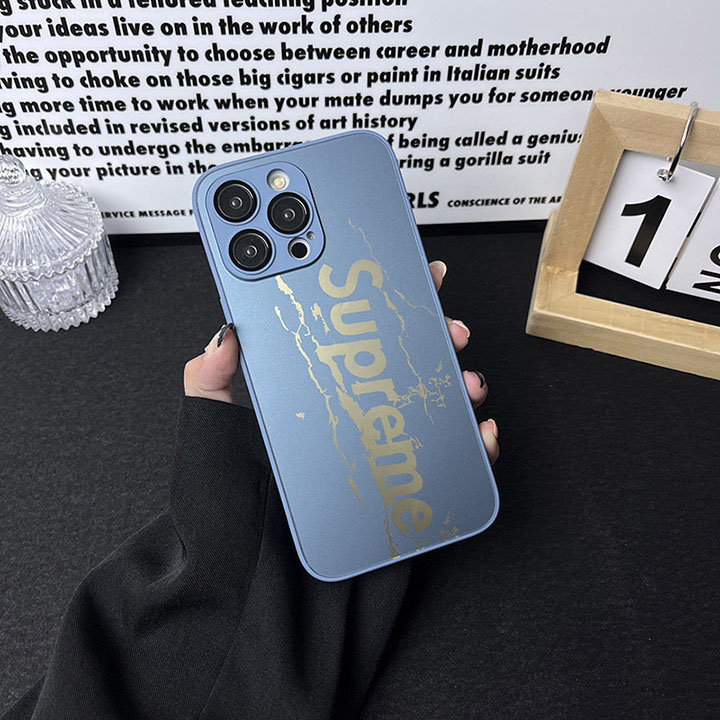 supreme風 アイフォン15 携帯ケース 